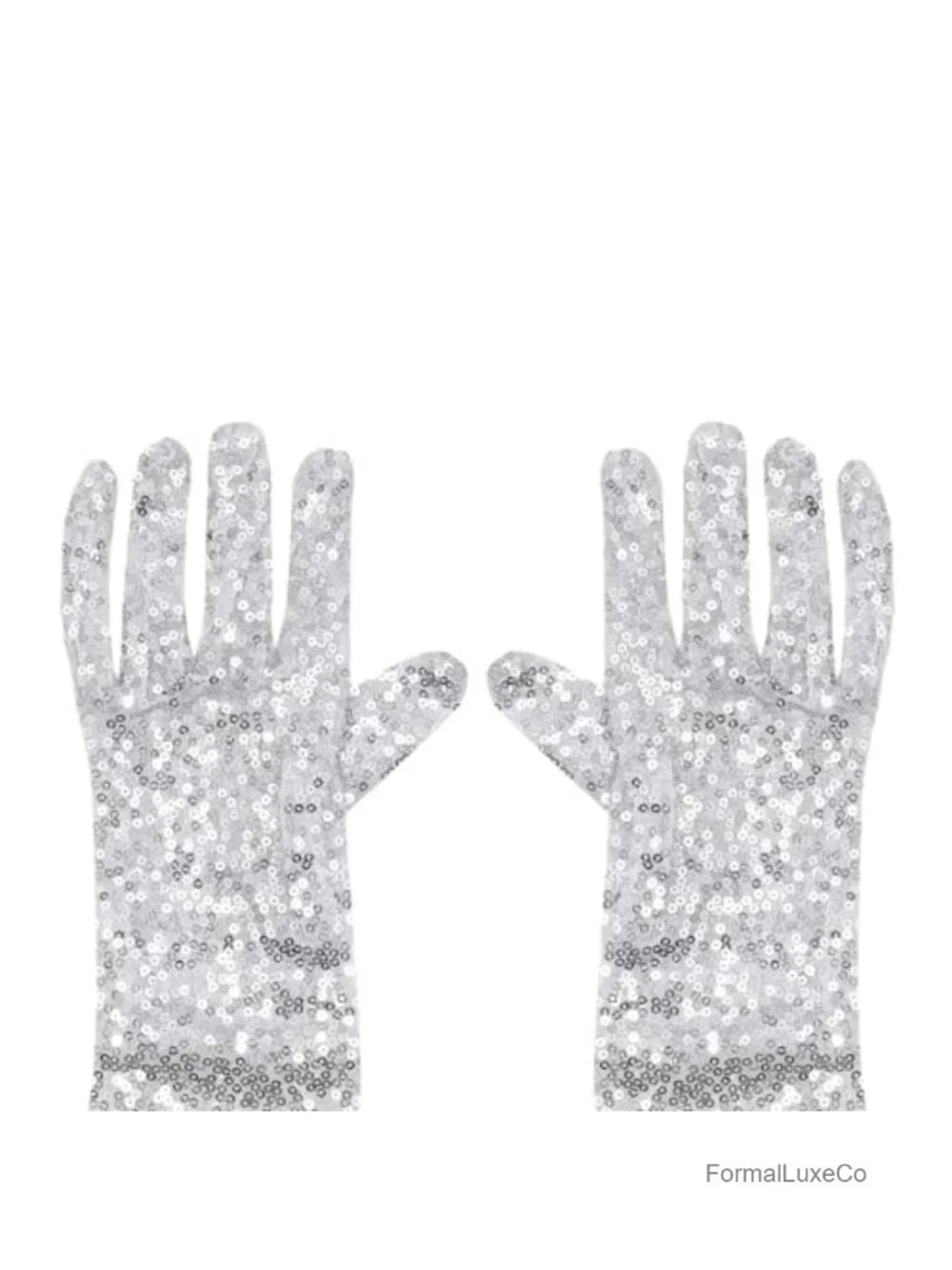Sparkly Sequin Long Gloves Elbow Length Opera Party Gloves